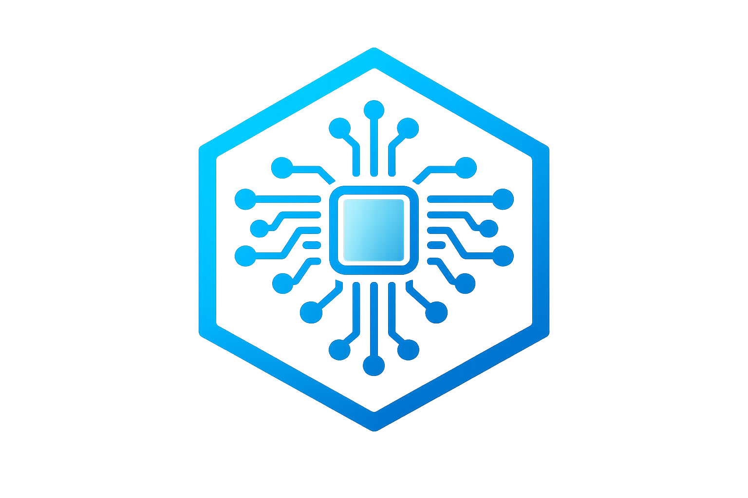 Ilustración de un chip de inteligencia artificial